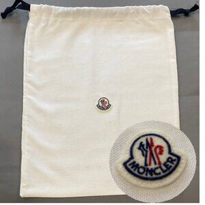 Moncler White Cotton Dust Bag with Logo 15.5 x12.5 in